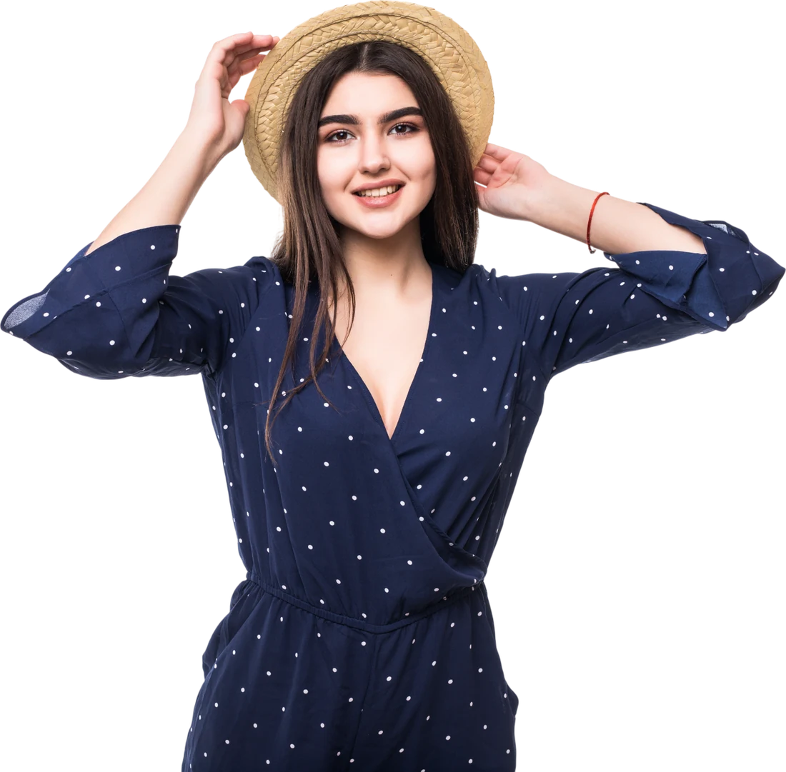 Model wearing eyewear